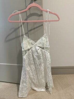 slim fit dress slacks For Love and Lemons Glitter Slip Mini in Blue  TrenLend